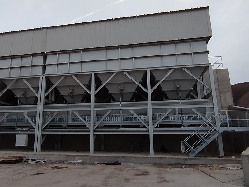 Cabragh Aggregate Blending System Hopper Line