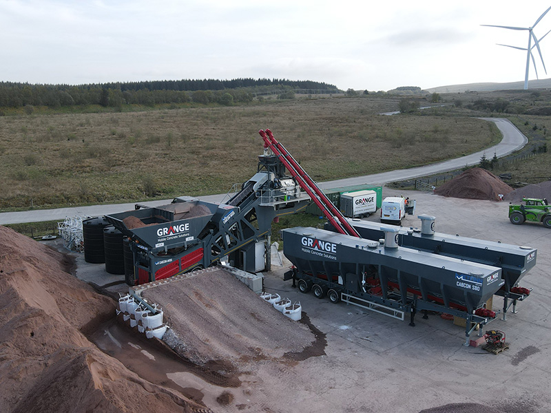 Mobile Concrete Batching Plant Aerial View Cabragh Eng