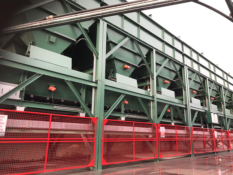 Storage Hoppers Aggregate Feed System
