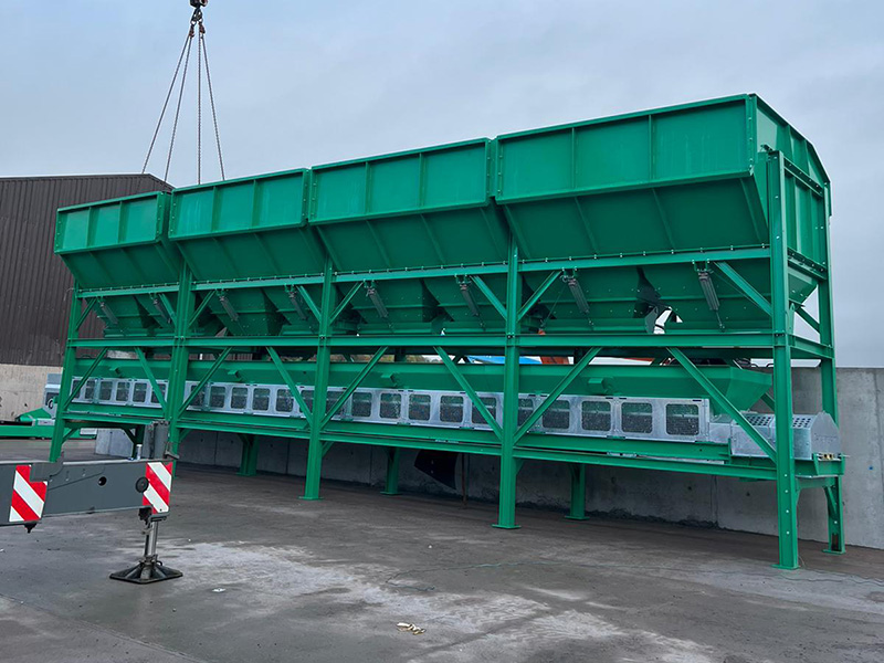 Aggregate Storage Bin System - Green Steel Unit